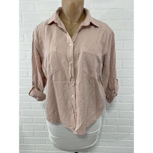 Harper blush pink button-down shirt
